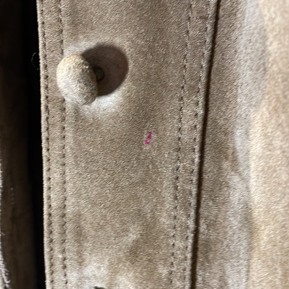 VINTAGE 80s suede jacket size 11-12 Cottage or Prairie core fall essential! - Picture 7 of 10